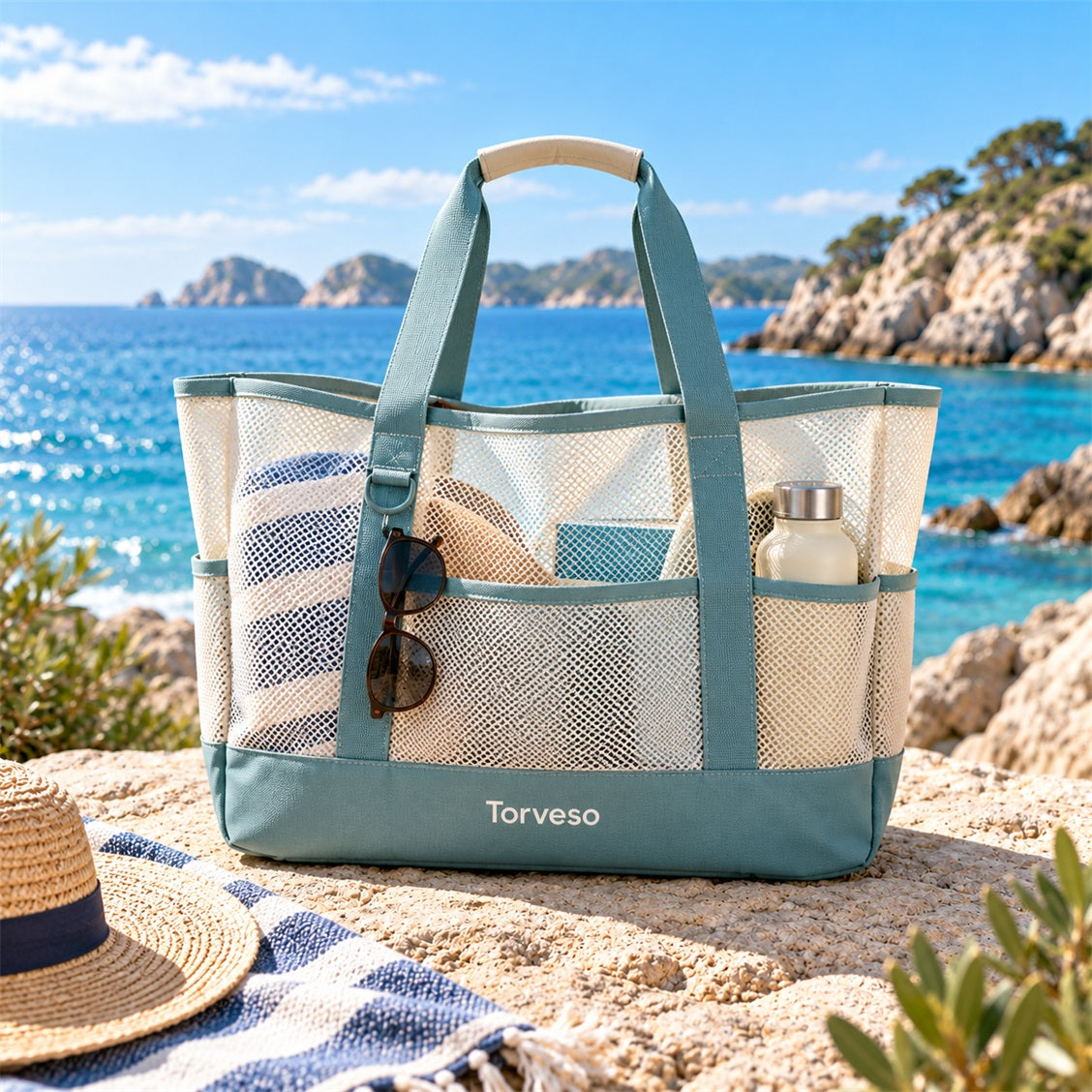 Mesh Market Beach Tote — view 2